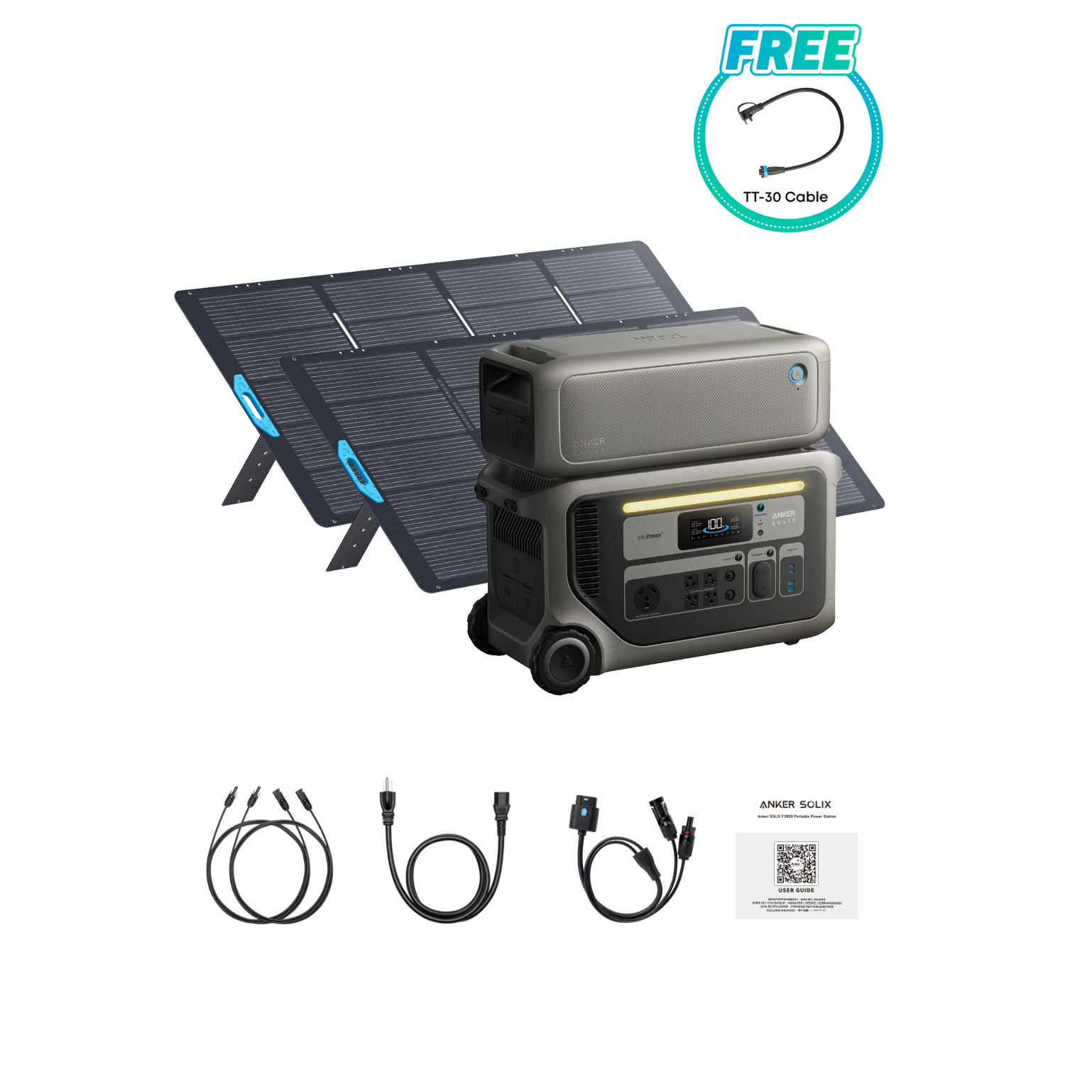 Anker SOLIX F3000 Portable Power Station | 3072Wh | 3600W | 2400W Solar Input