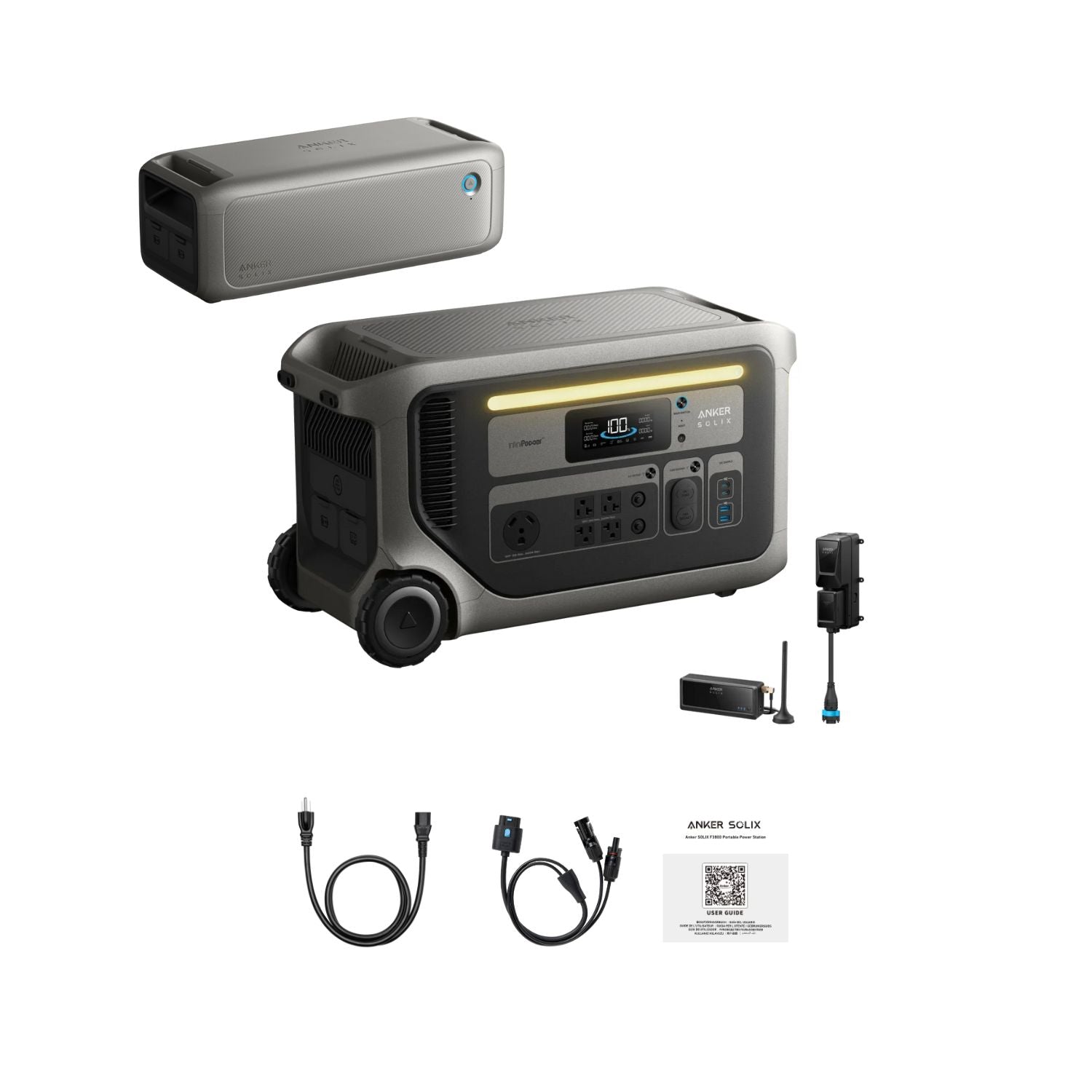 Anker SOLIX F3000 Portable Power Station | 3072Wh | 3600W | 2400W Solar Input