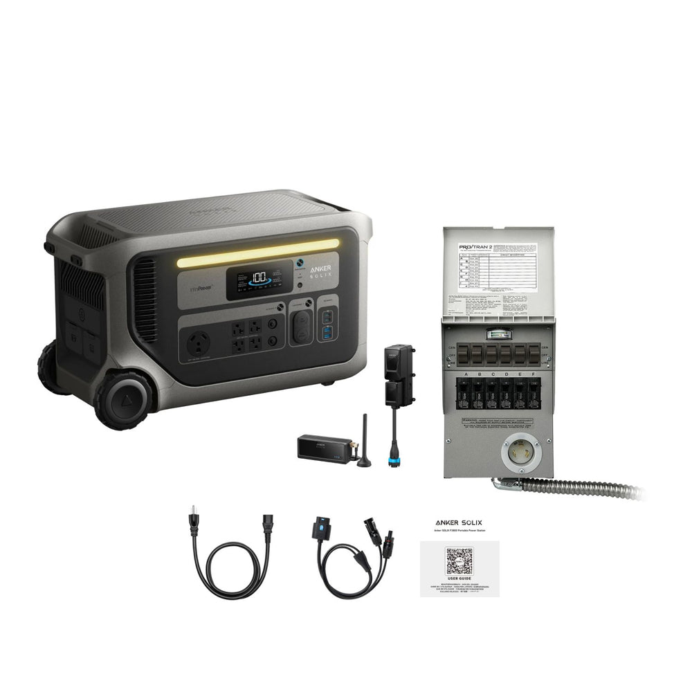 Anker SOLIX F3000 Portable Power Station | 3072Wh | 3600W | 2400W Solar Input