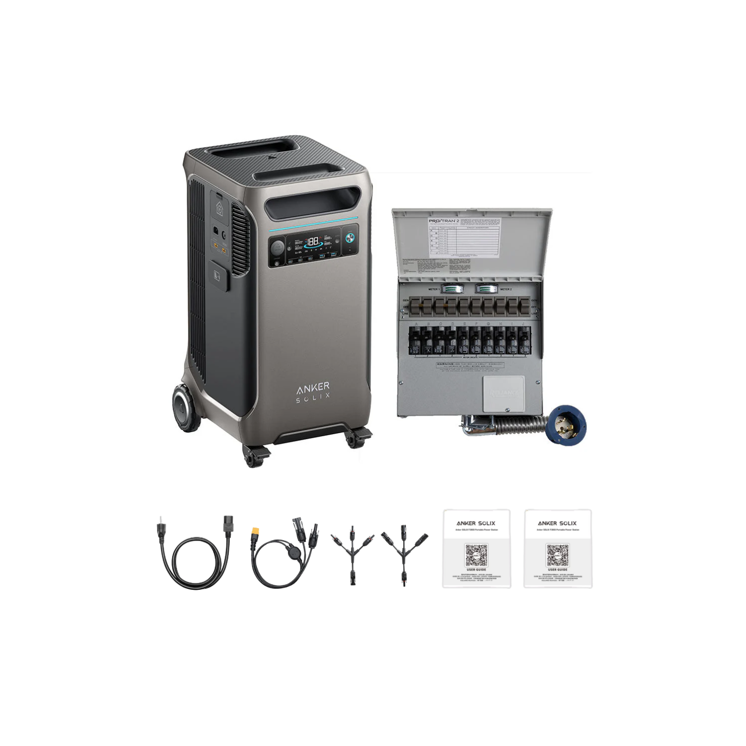 Anker SOLIX F3800 Home Backup Kit - 3.84kWh Inclusions