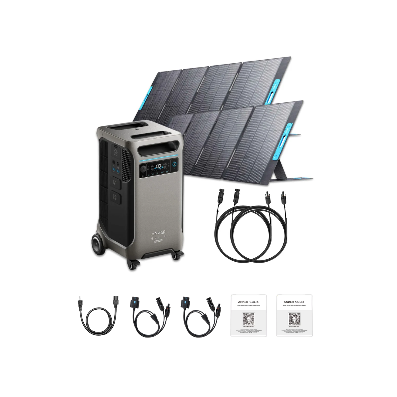 Anker SOLIX F3800 Plus Explorer Double Solar Kit | 2 x 400W Portable Solar Panels Inclusions
