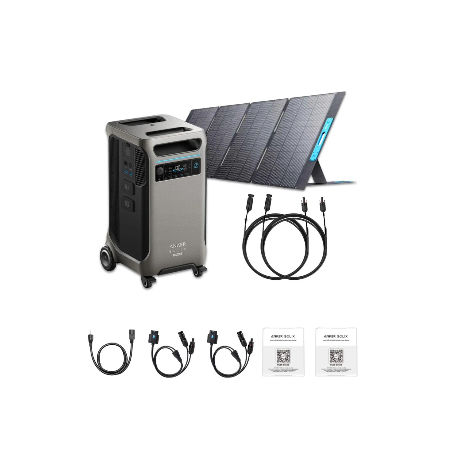 Anker SOLIX F3800 Plus Explorer Portable Solar Kit | 1 x 400W Portable Solar Panel Inclusions