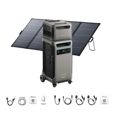 Anker SOLIX F3800 Plus With Expansion Battery & 400W Portable Solar Panel