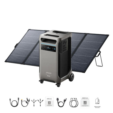 Anker SOLIX F3800 Plus With PS400W Bifacial Portable Solar Panel
