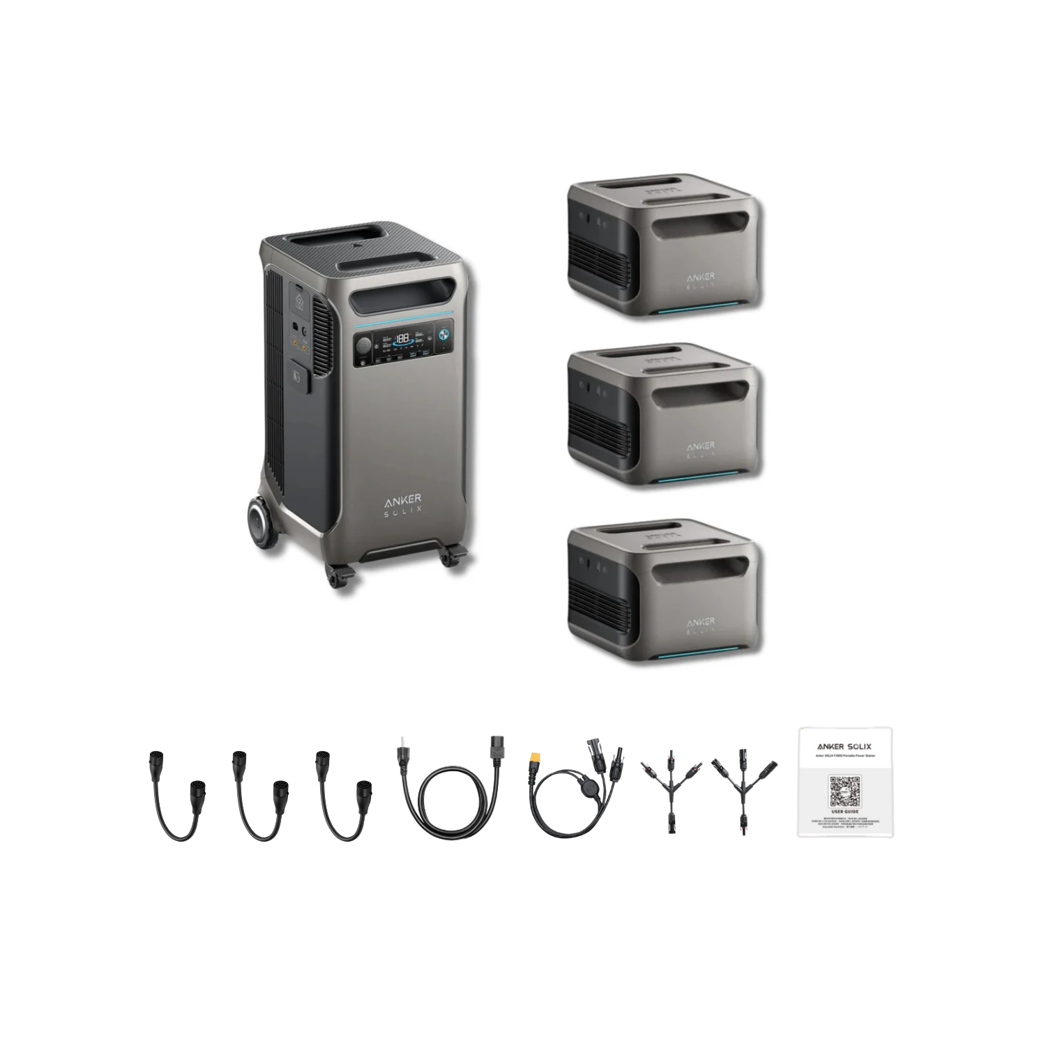 Anker SOLIX F3800 Portable Power Station +3 x  Expansion Battery Inclusions