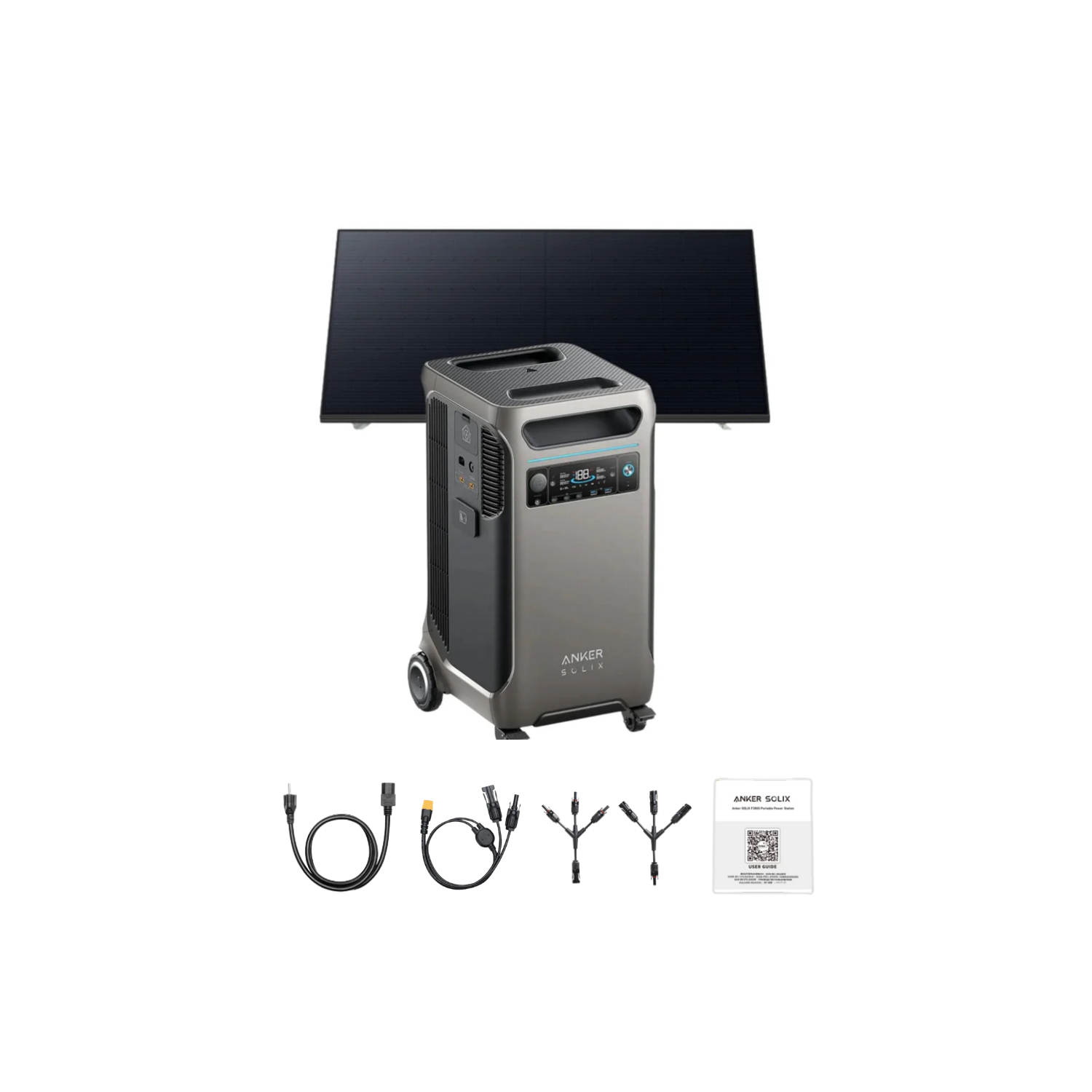 Anker SOLIX F3800 Portable Power Station + 400W Portable Solar Panel Inclusions