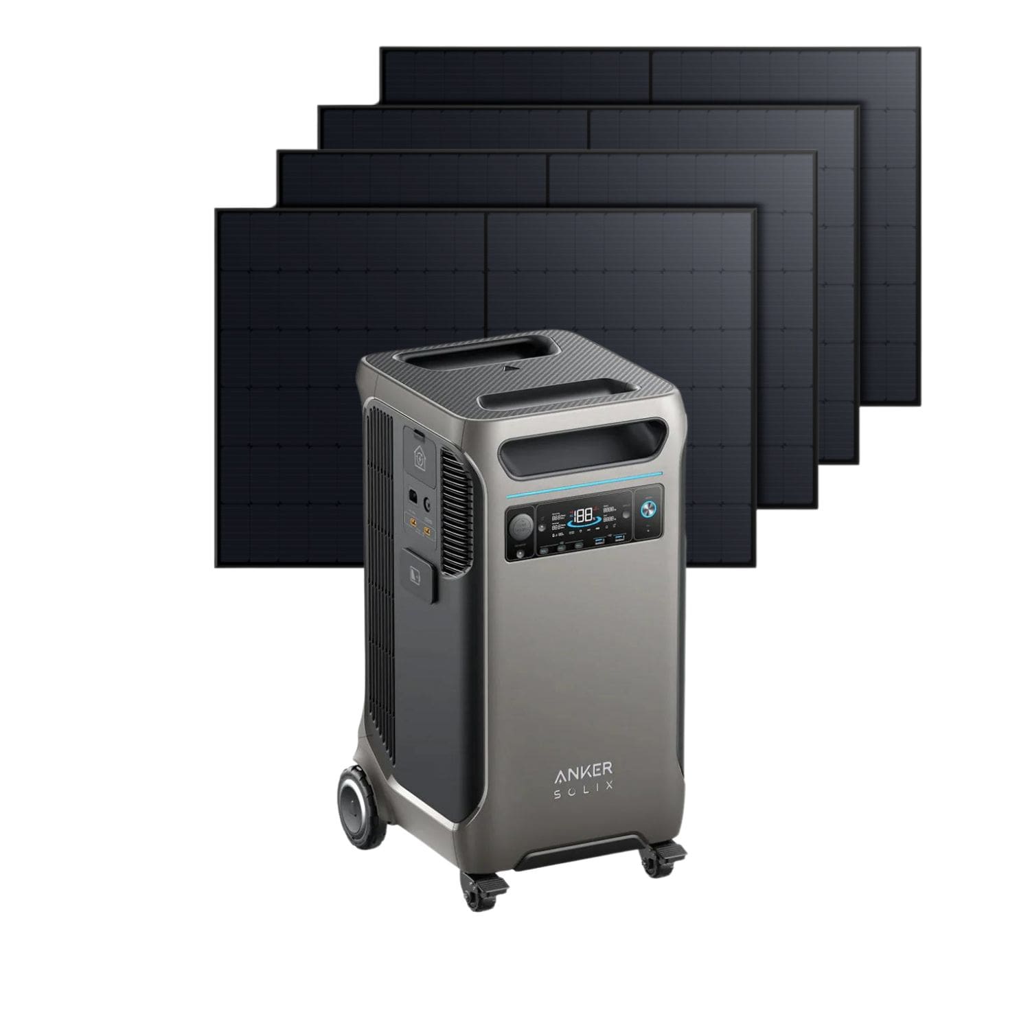 Anker SOLIX F3800 Portable Power Station with 4 x 410W Rigid Solar Panels