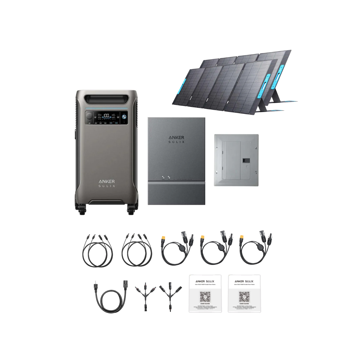 Anker SOLIX F3800 Power Station + Smart Home Power Kit + 2 x 400W Solar Panel Inclusions