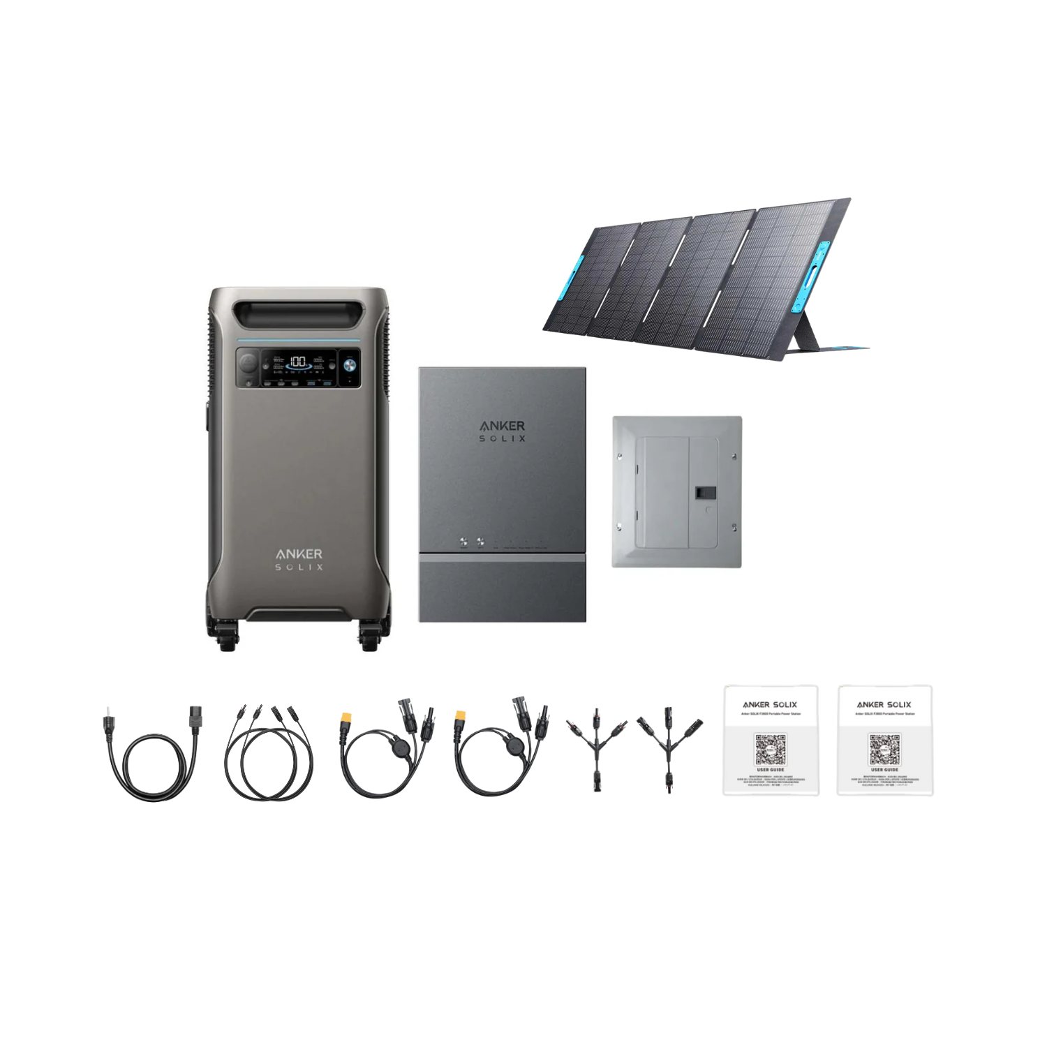 Anker SOLIX F3800 Power Station + Smart Home Power Kit + 400W Solar Panel Inclusions