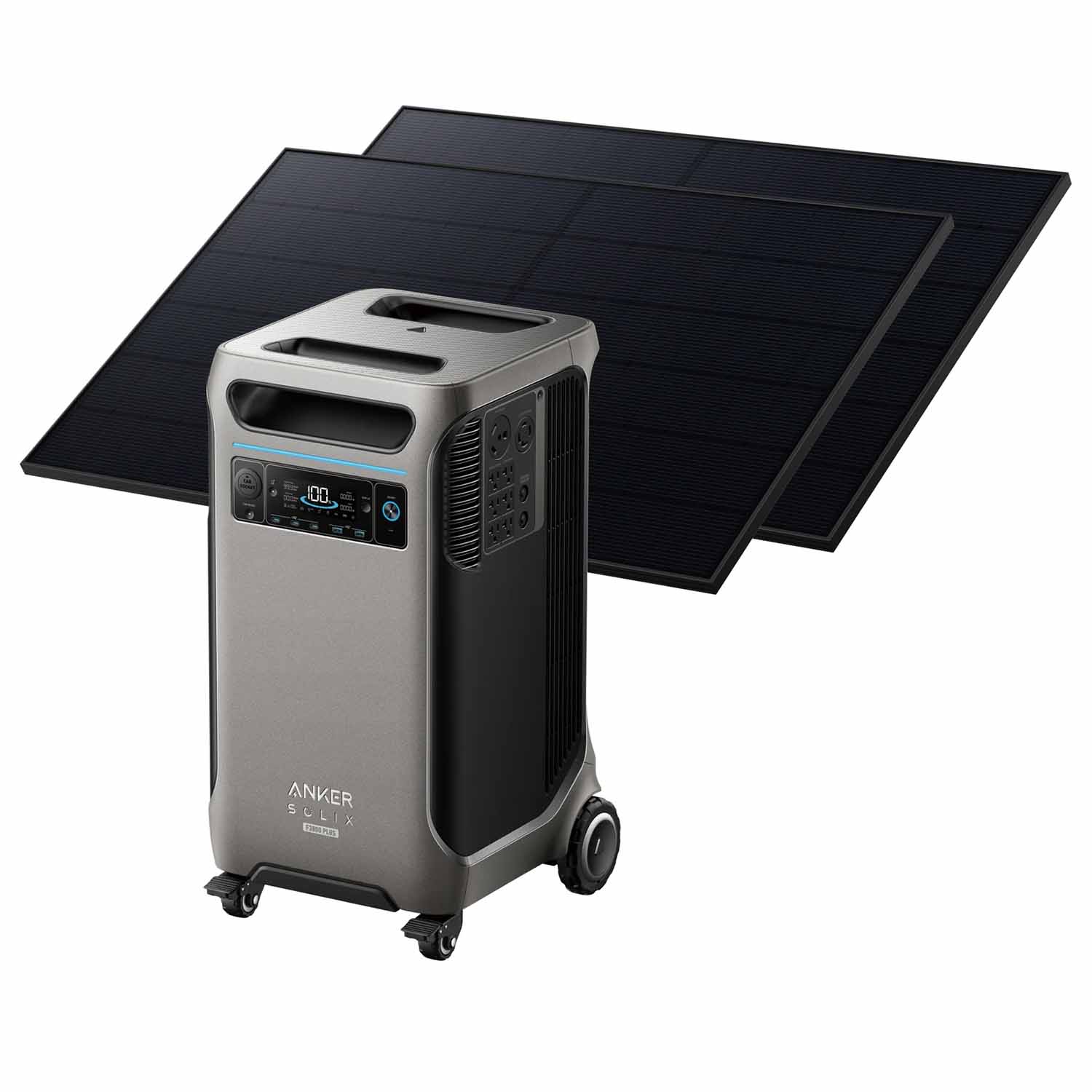Anker SOLIX F3800 Power Station With 2 410 Watt Rigid Solar Panels
