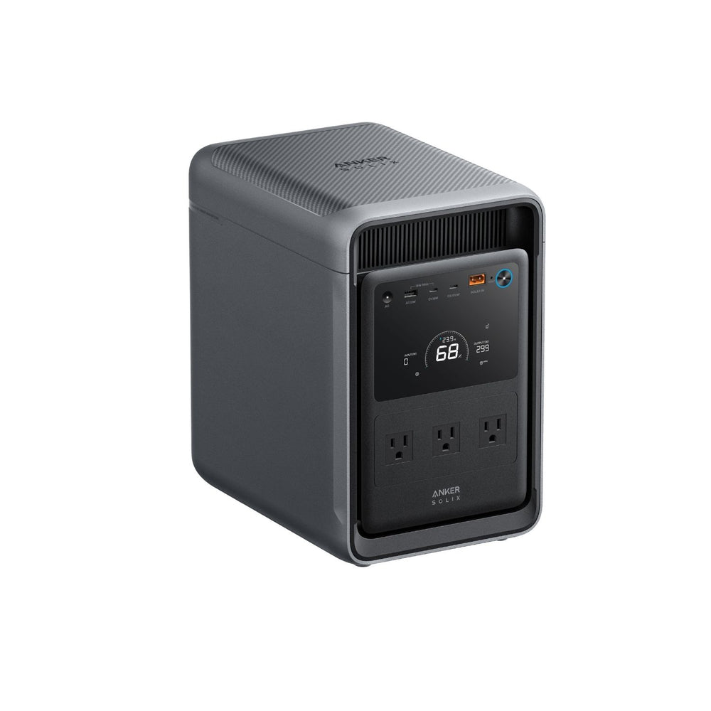 Anker SOLIX S2000 Front, Left, and Top View