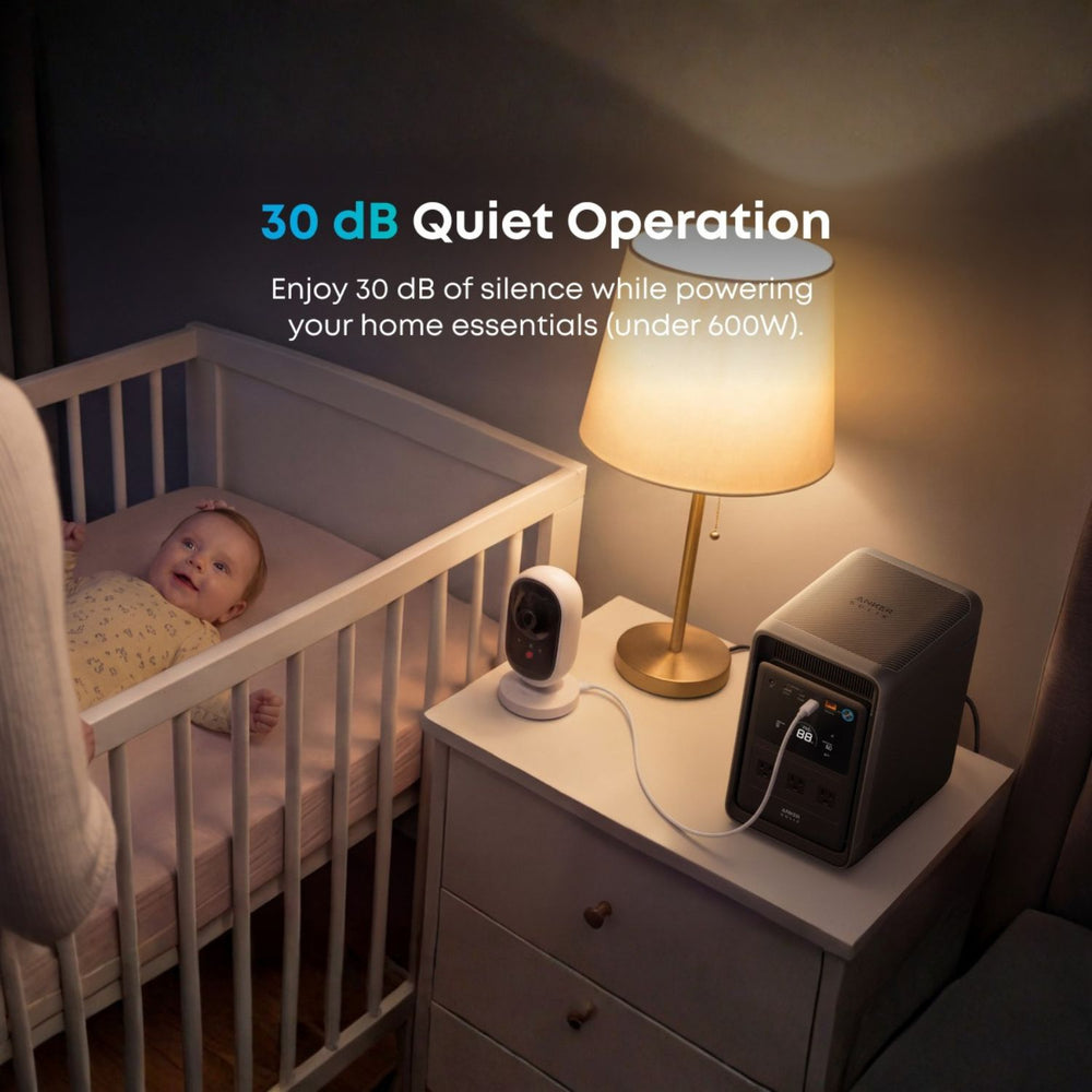 Anker SOLIX S2000 Portable Power Station  - 30 dB Quiet Operation