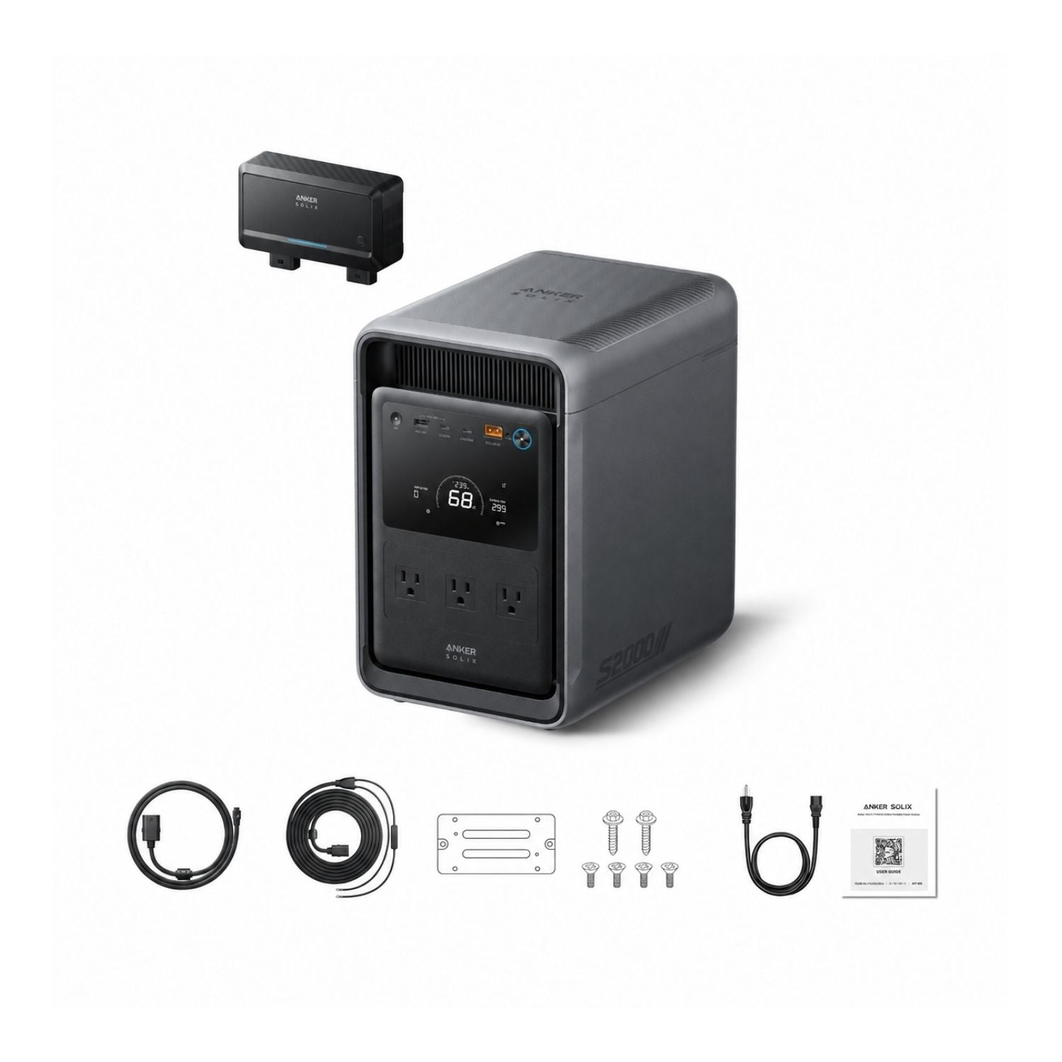 Anker SOLIX S2000 With Alternator Charger And Inclusions