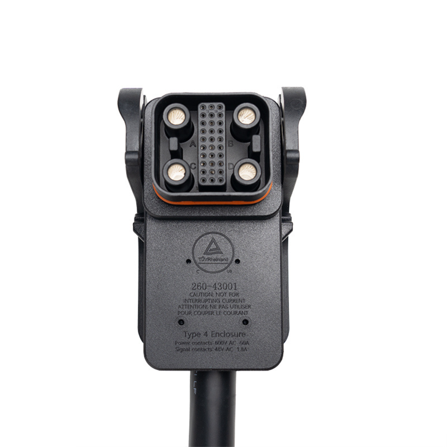 Anker SOLIX Smart Inlet Box ON-Grid Cable - close up front view of the port 