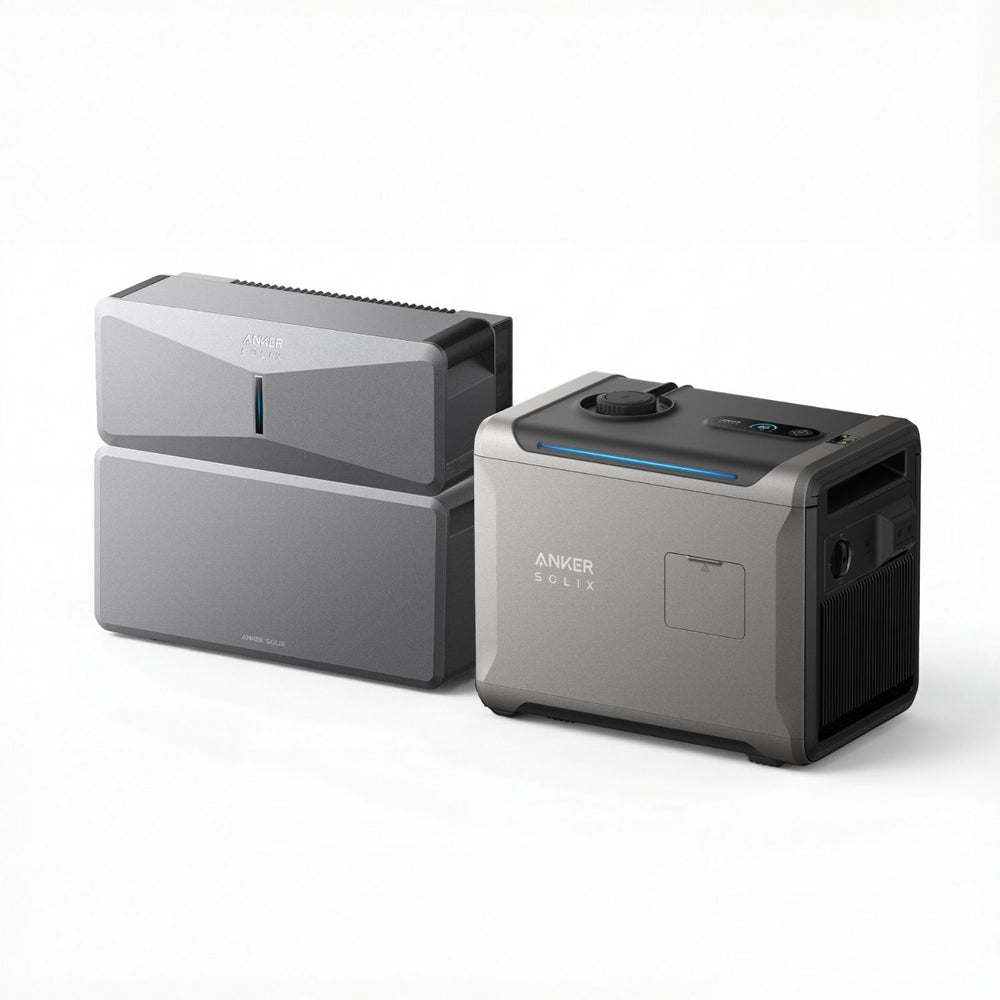 Anker SOLIX Tri-Fuel Smart Generator 5500 Plus Anker SOLIX E10 With One Battery