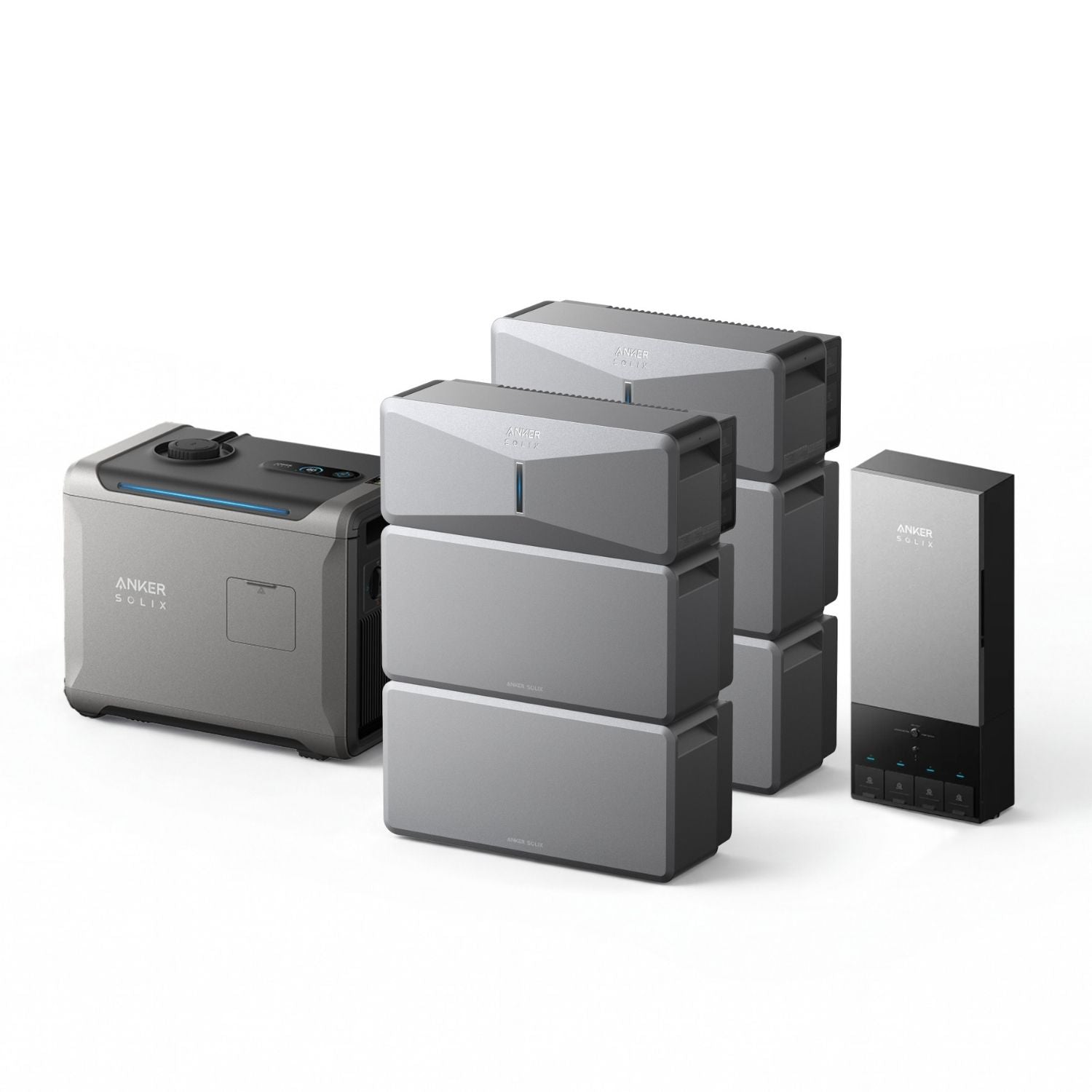 Anker SOLIX Tri-Fuel Smart Generator 5500 Plus Two Anker SOLIX E10 Modules With Four Batteries