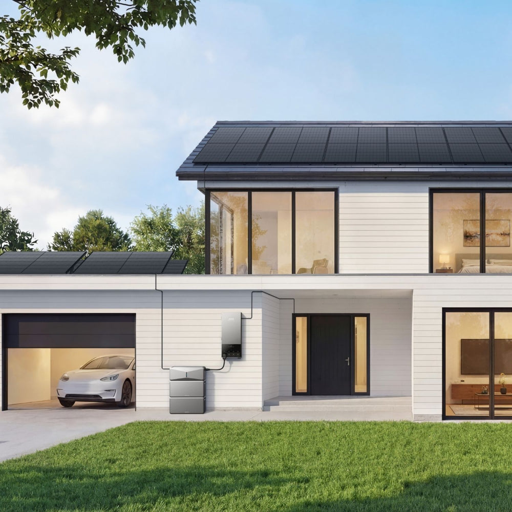 Anker Smart Home Backup Kit outside the house wall