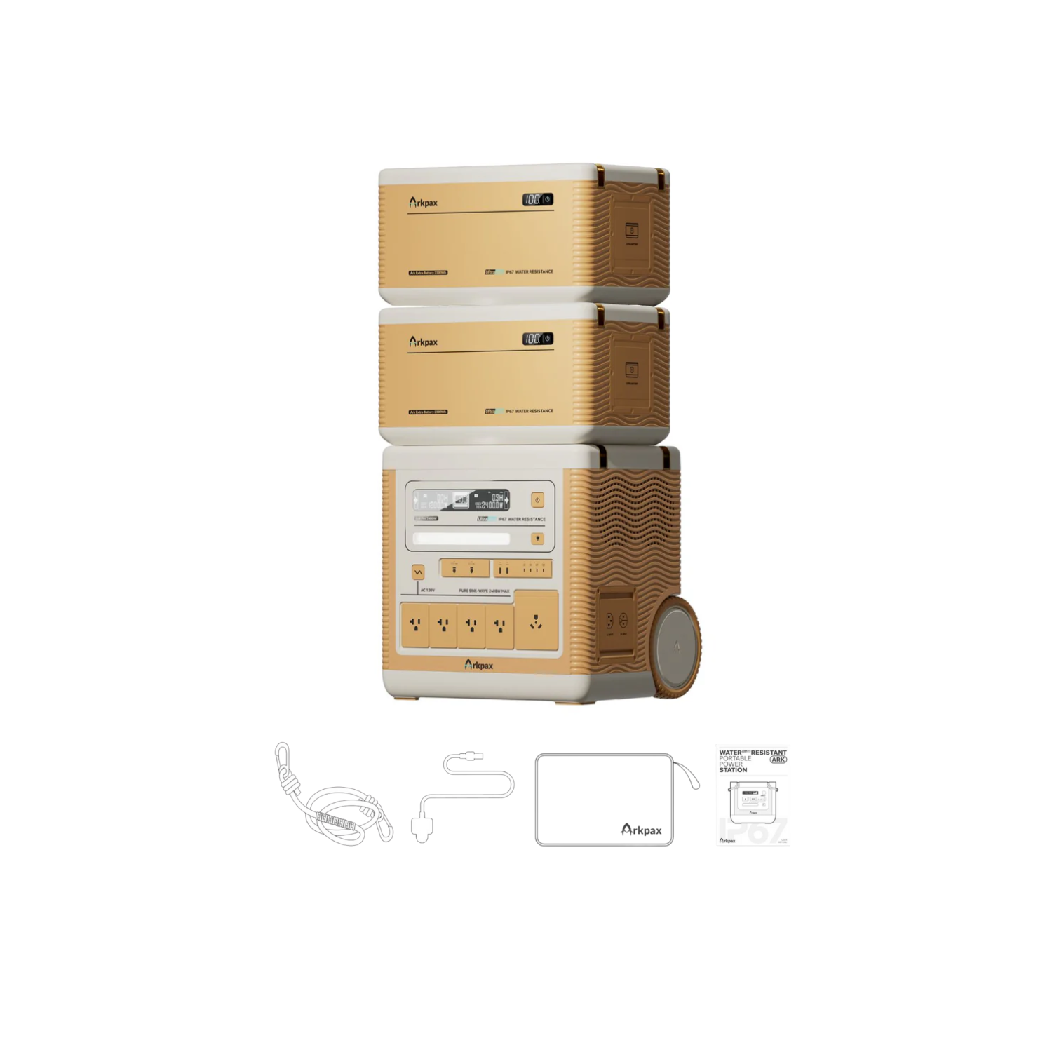 Ark Pro + 2 x Expansion Batteries Inclusions