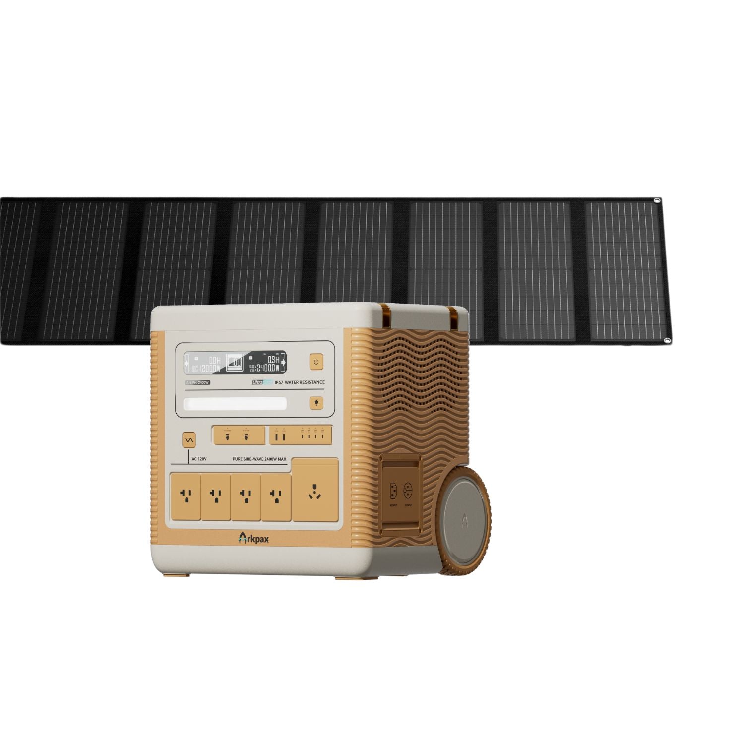 Ark Pro with 200W portable solar panel