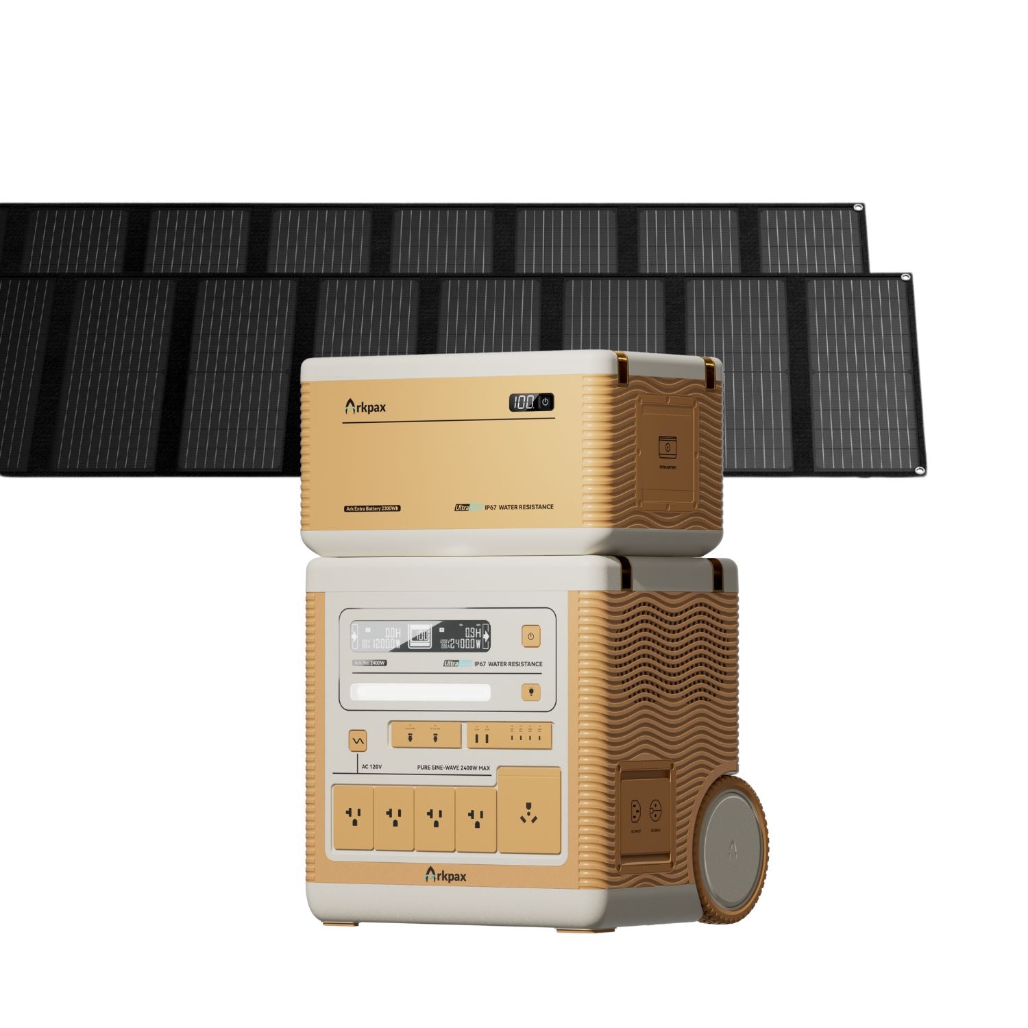 Ark Pro with dual solar panels and one expansion battery