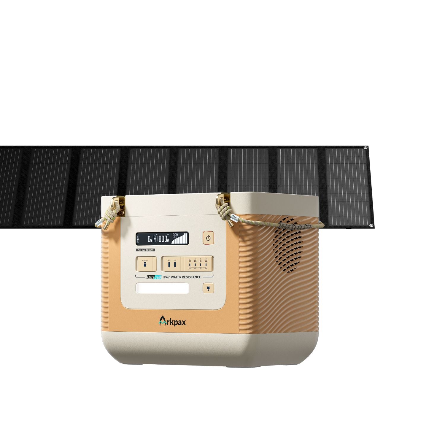 Arkpax Ark Evo Portable Power Station with 200W Solar Panel 