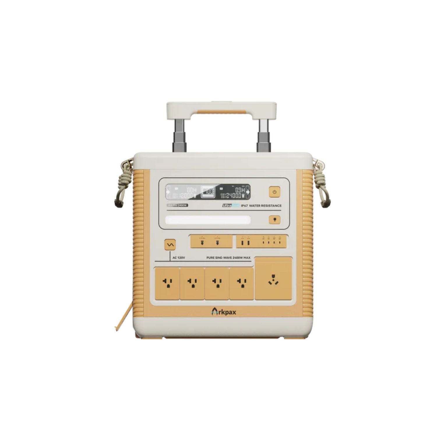 Arkpax Ark Pro Professional Grade Portable Power Station Front View Showing its handle