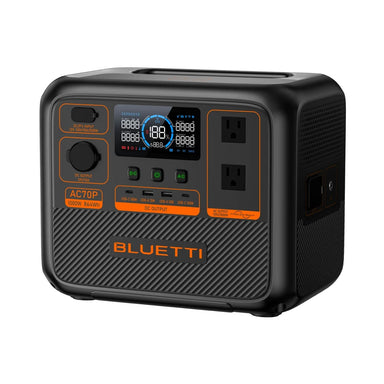 BLUETTI AC70P Portable Power Station left view