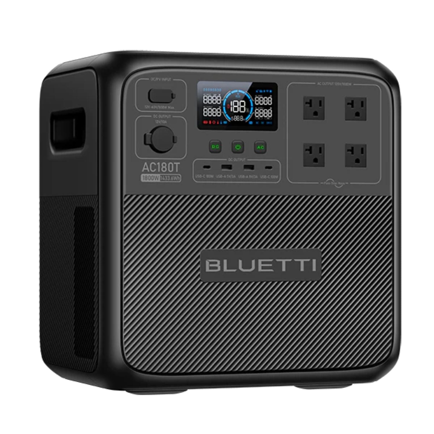 BLUETTI AC180T Portable Power Station | 1433Wh | 2700W | 500W Solar Input