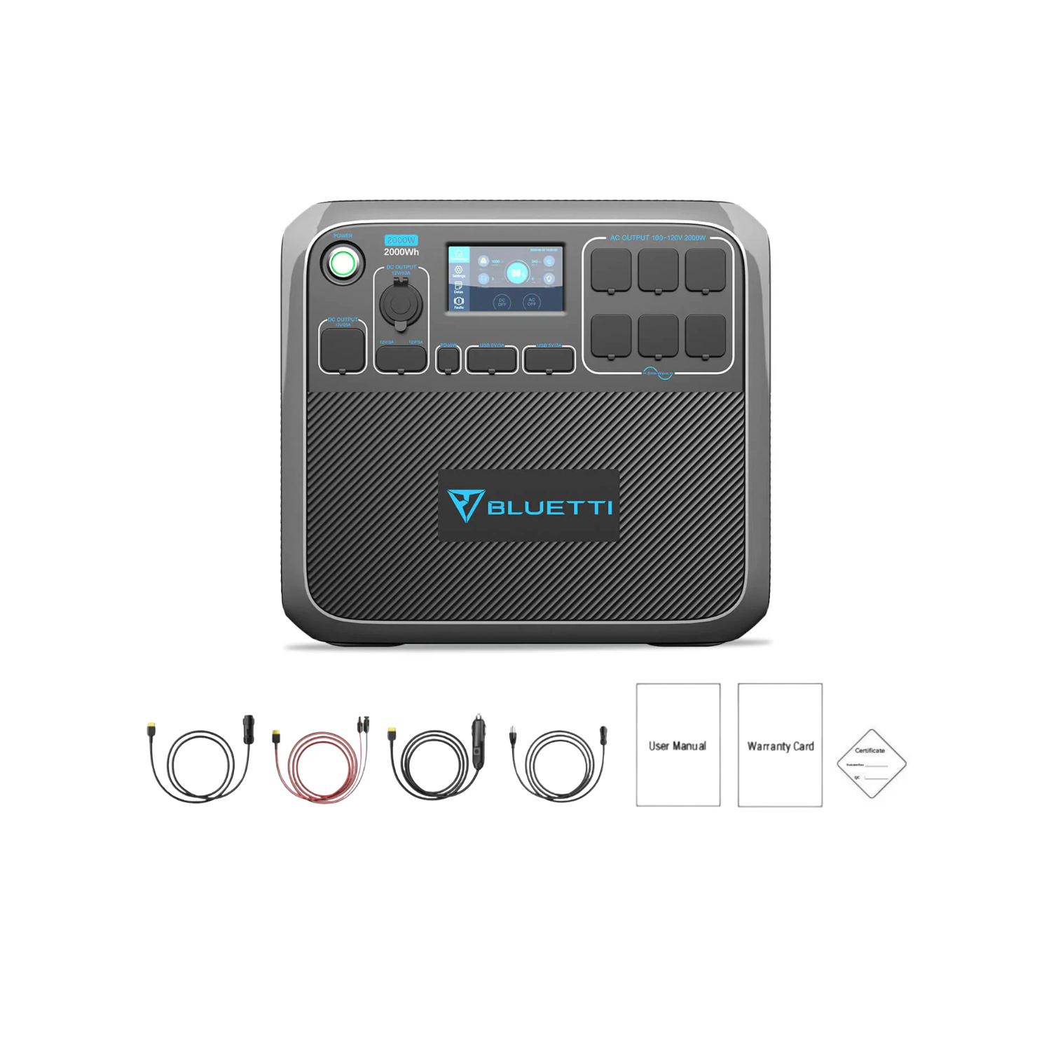 BLUETTI AC200P Portable Power Station Inclusions