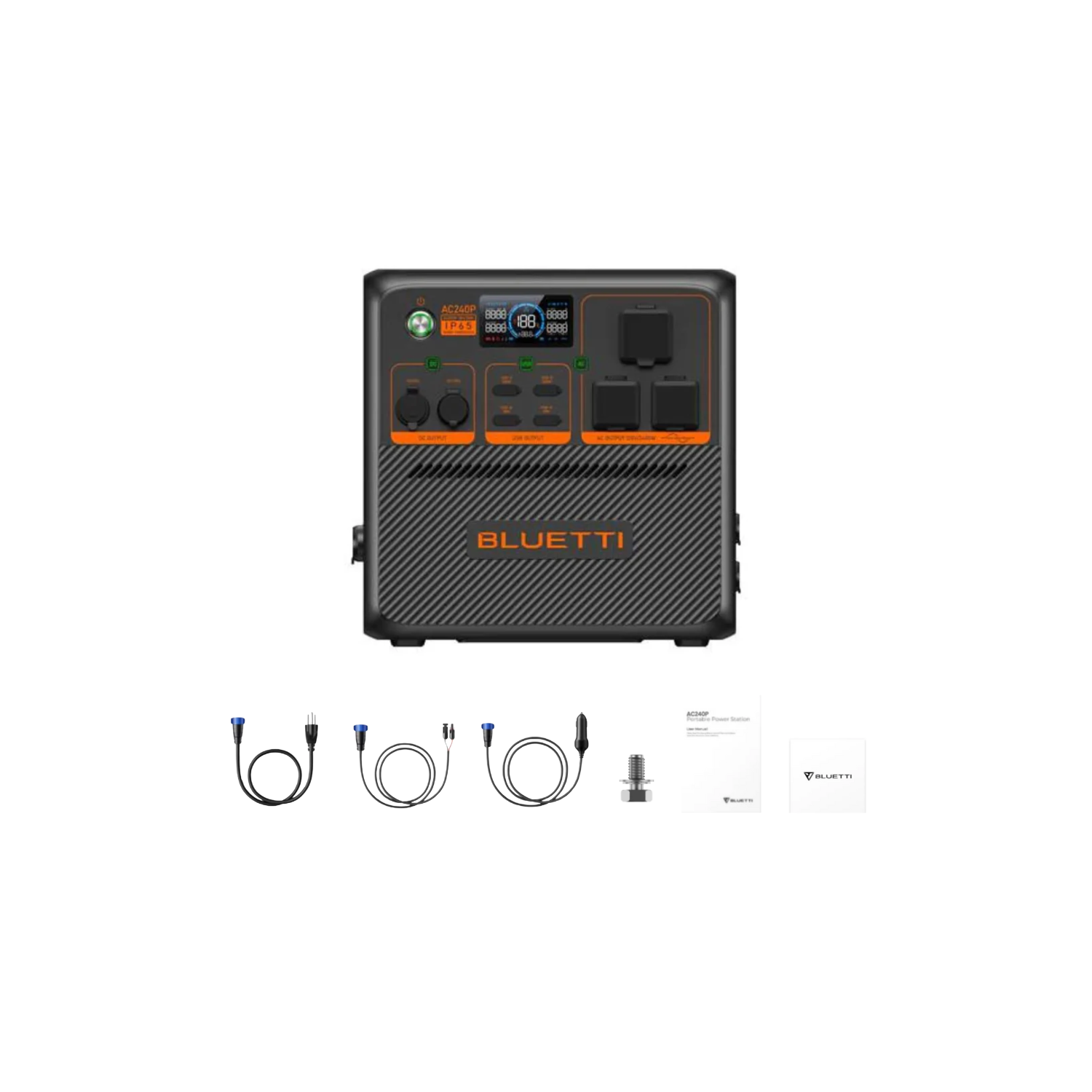 BLUETTI AC240P Portable Power Station Inclusions