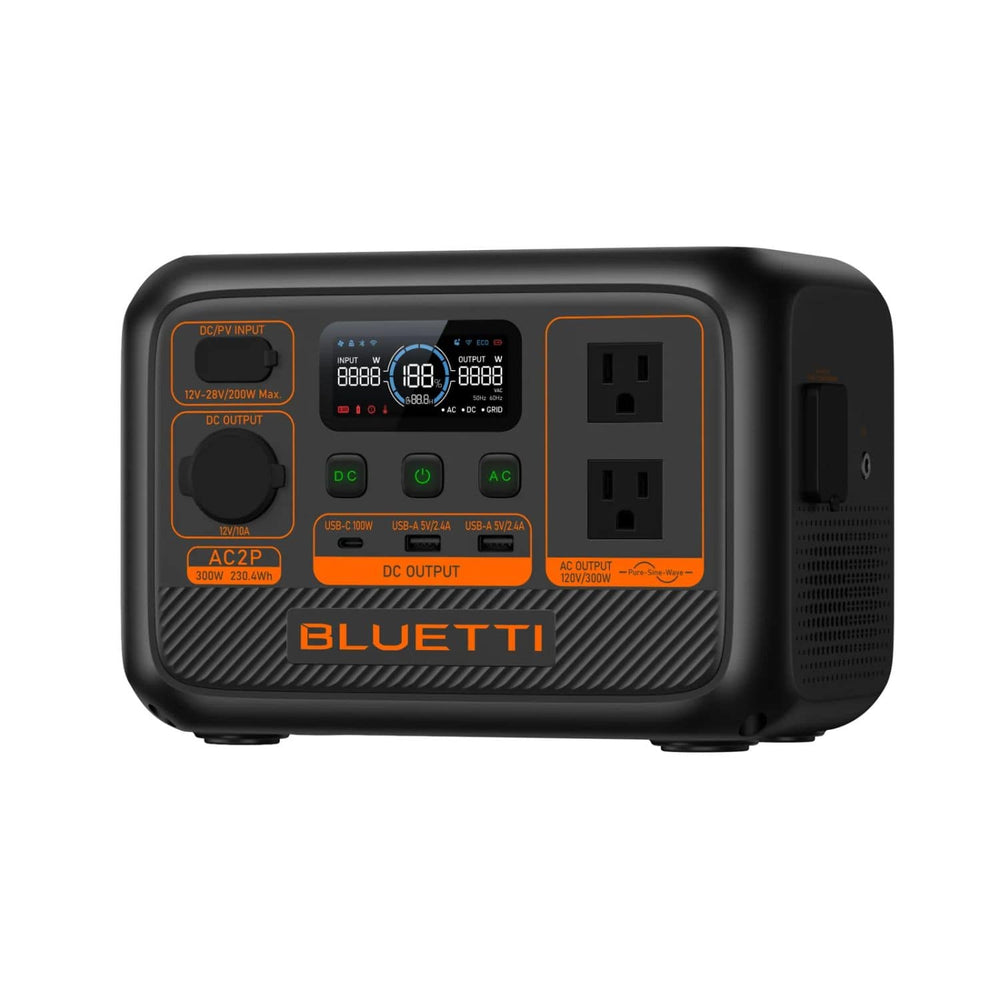 BLUETTI AC2P Portable Power Station Left View