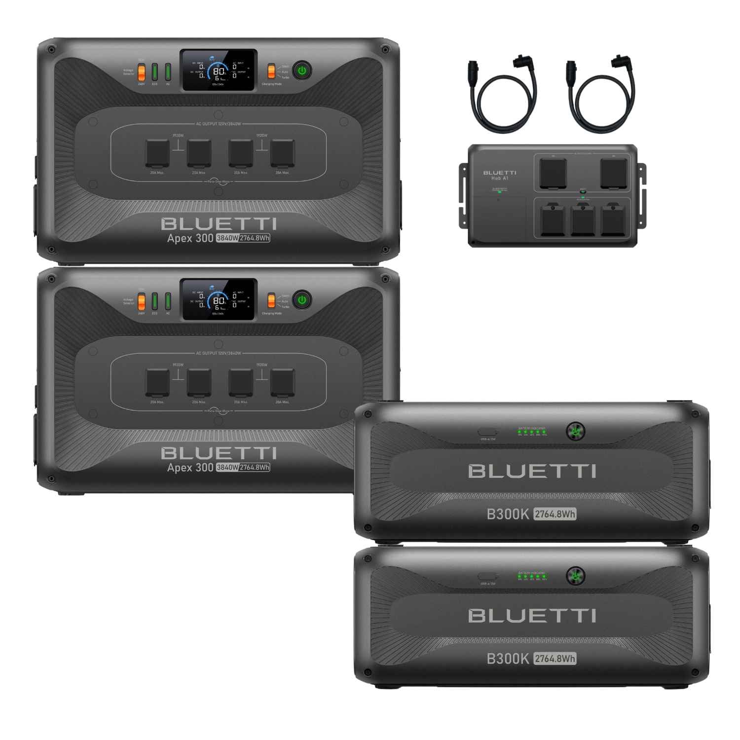 BLUETTI Apex 300 Portable Power Station | 2764.8Wh | 3840W | 2400W Solar Input