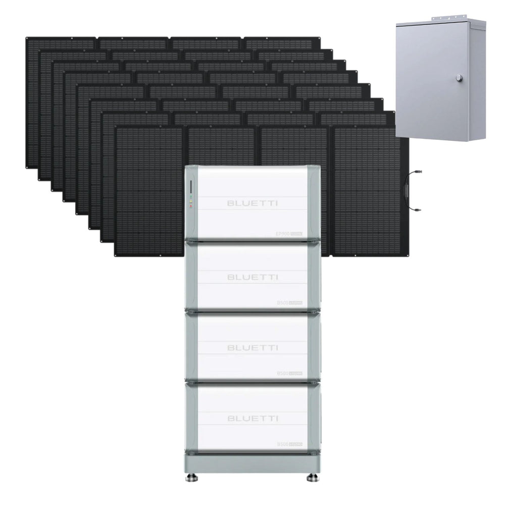 BLUETTI EP900 with 3 B500 Batteries, Home Kit, and 8×400W Solar Panels