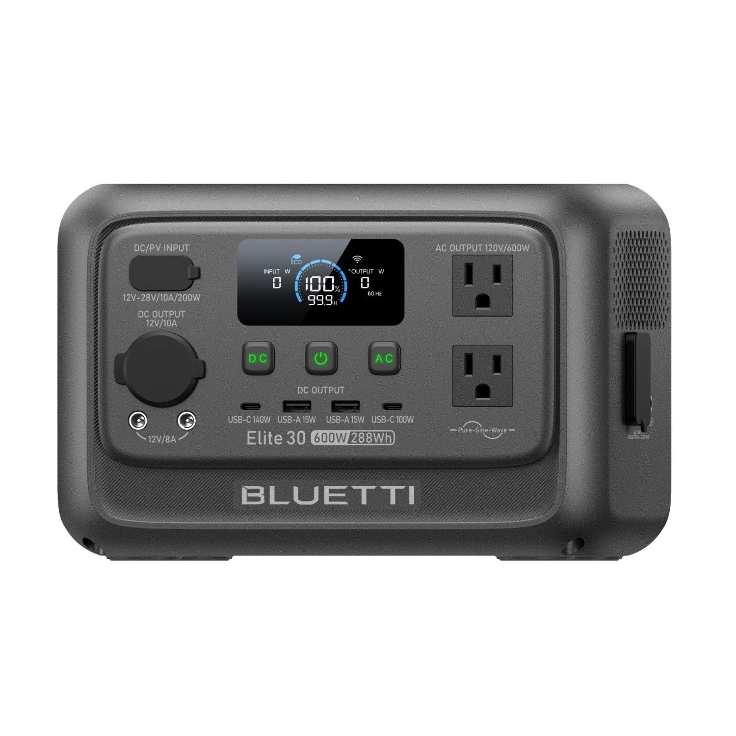 BLUETTI Elite 30 V2 | 288Wh 600W Portable Power Station front view