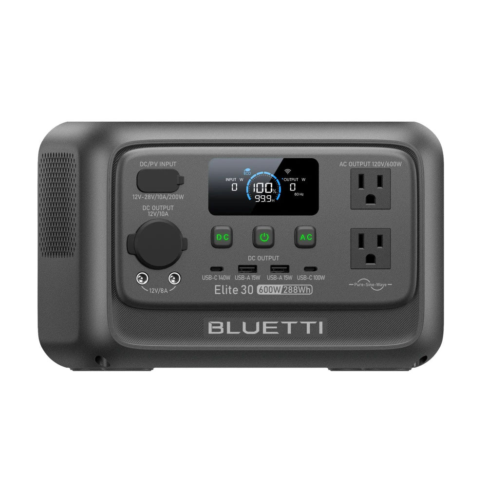 BLUETTI Elite 30 V2 | 288Wh 600W Portable Power Station right view