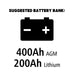 Battery bank recommendation with 400Ah AGM and 200Ah Lithium 