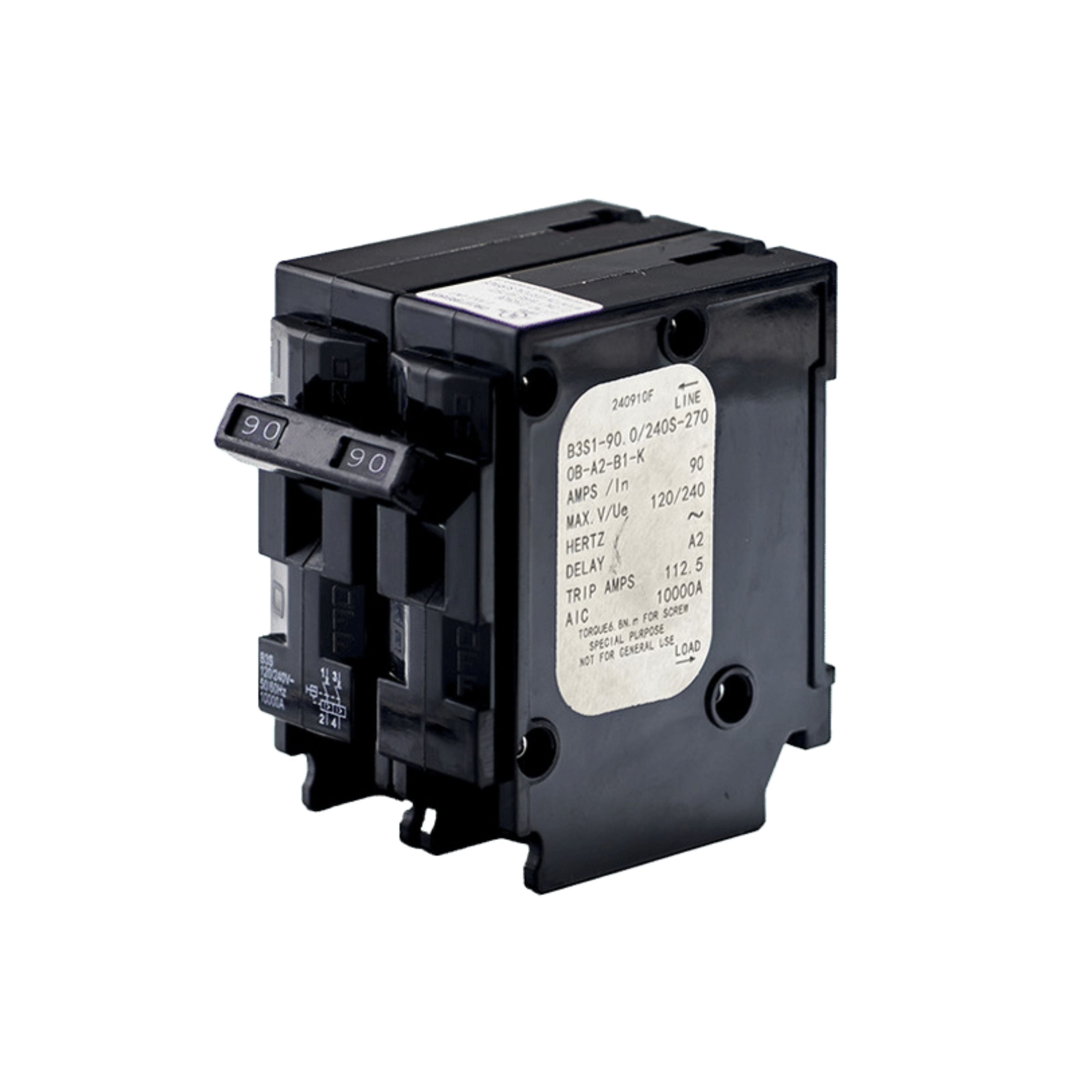 EG4 BSB 90A AC Circuit Breaker | Compatible with FlexBOSS21 Hybrid Inverter