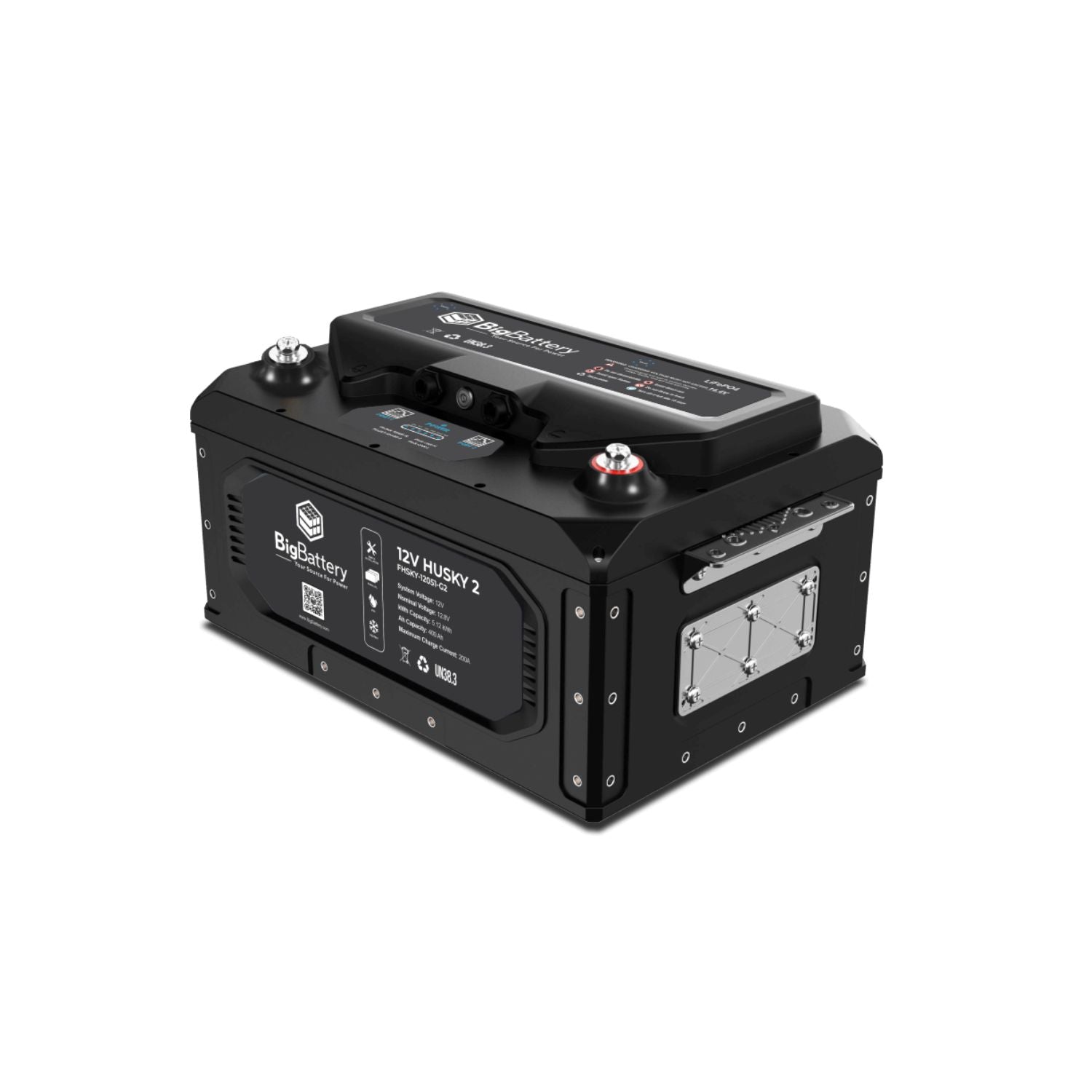 BigBattery 12V HUSKY 2 INV Lithium Battery 5.12kWh 400Ah right view