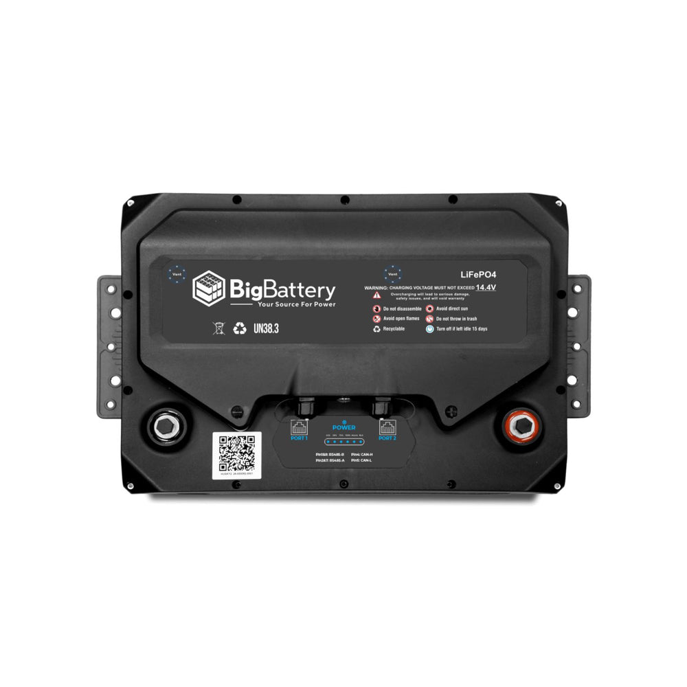 BigBattery 12V HUSKY 2 INV Lithium Battery 5.12kWh 400Ah top view