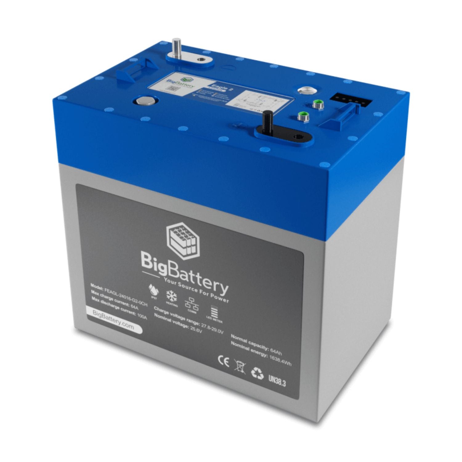 BigBattery 24V EAGLE 2 left view