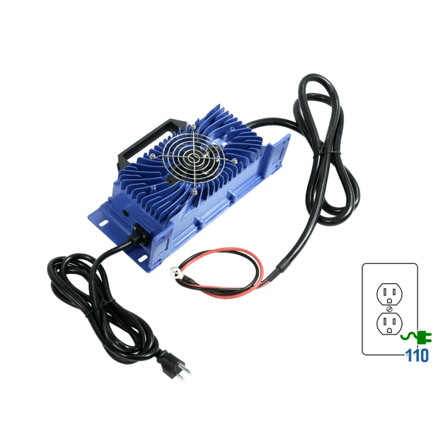 BigBattery 48V 110V AC 20A IP65 Blue Charger 