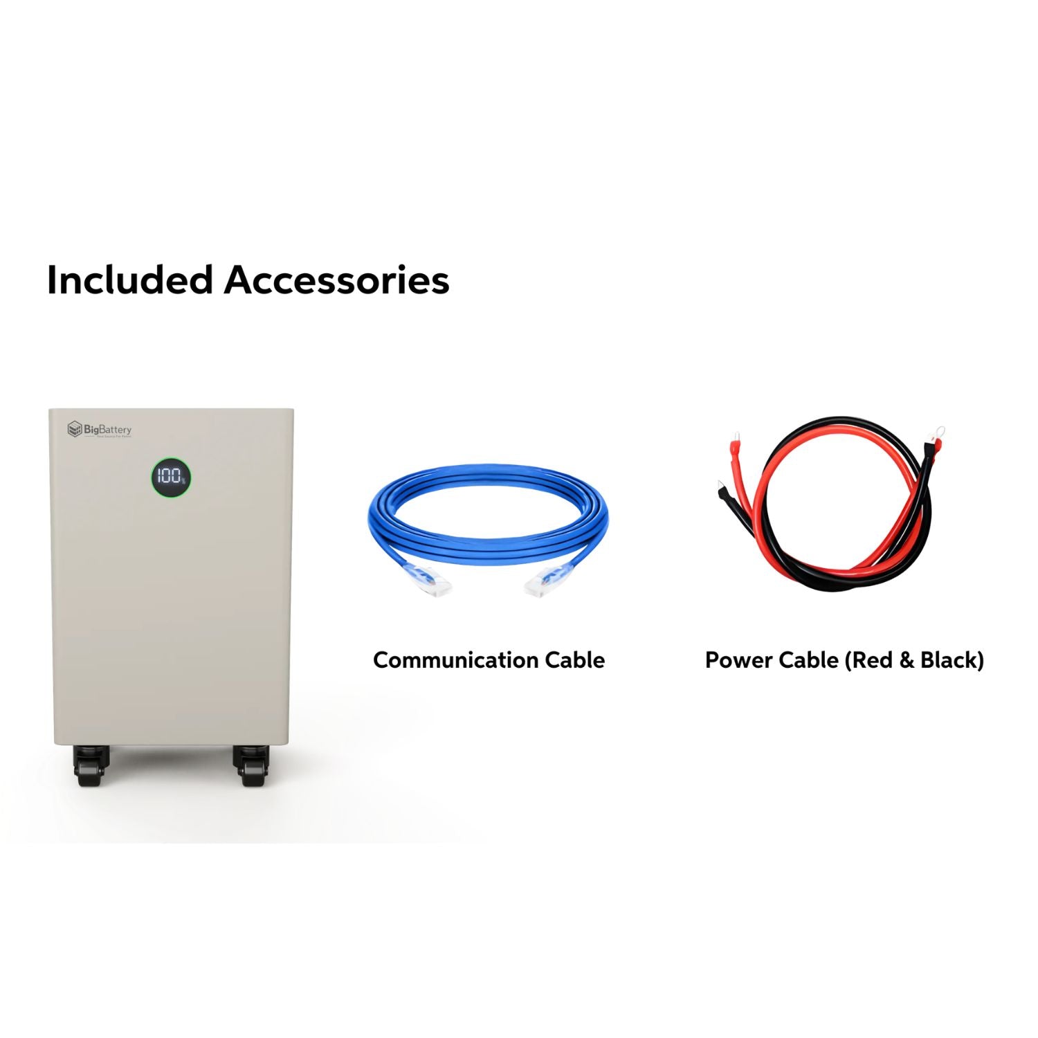 BigBattery 48V 15kWh NEXUS LiFePO4 Battery inclusions