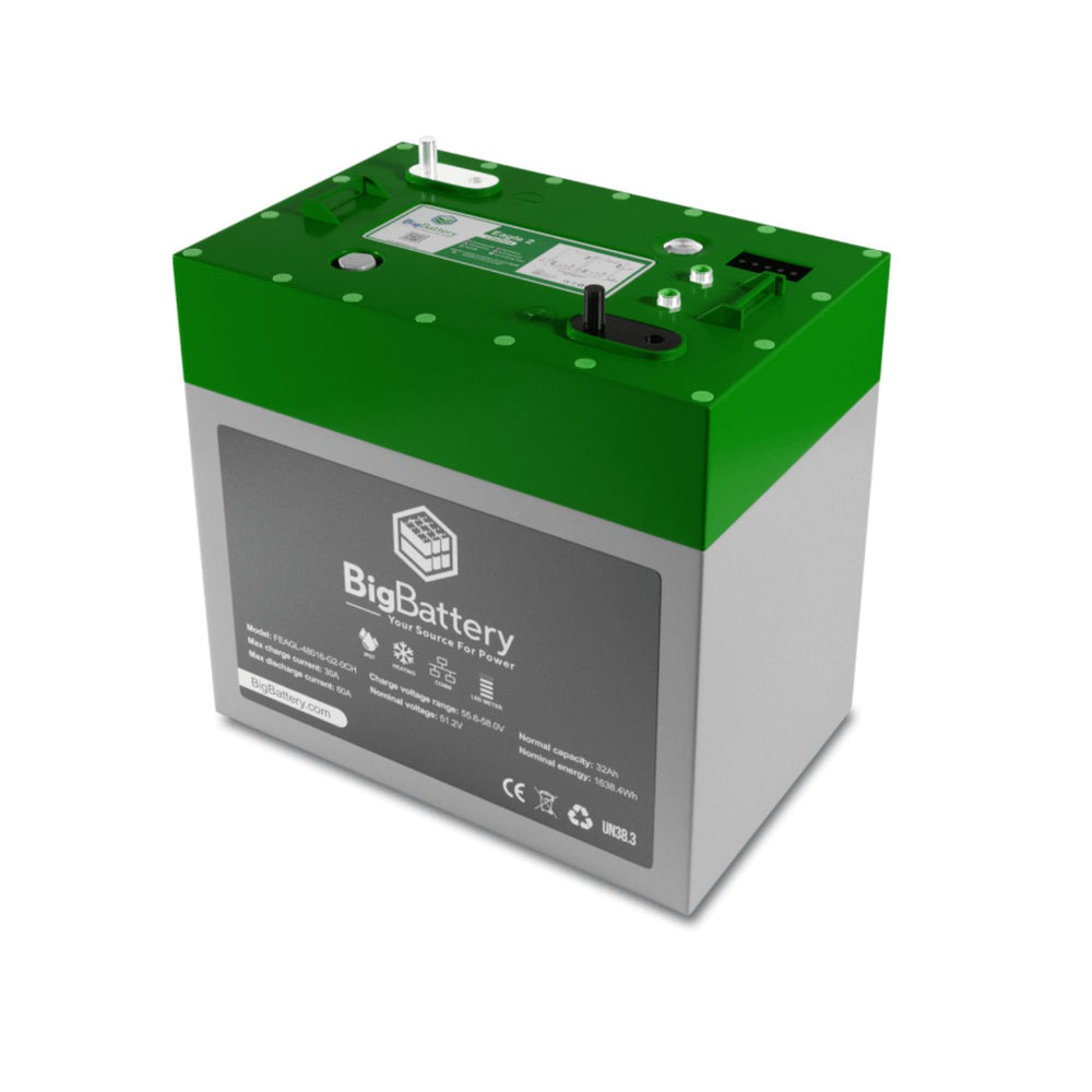 BigBattery 48V EAGLE 2 LiFePO4 Battery 32Ah 1.63kWh left view