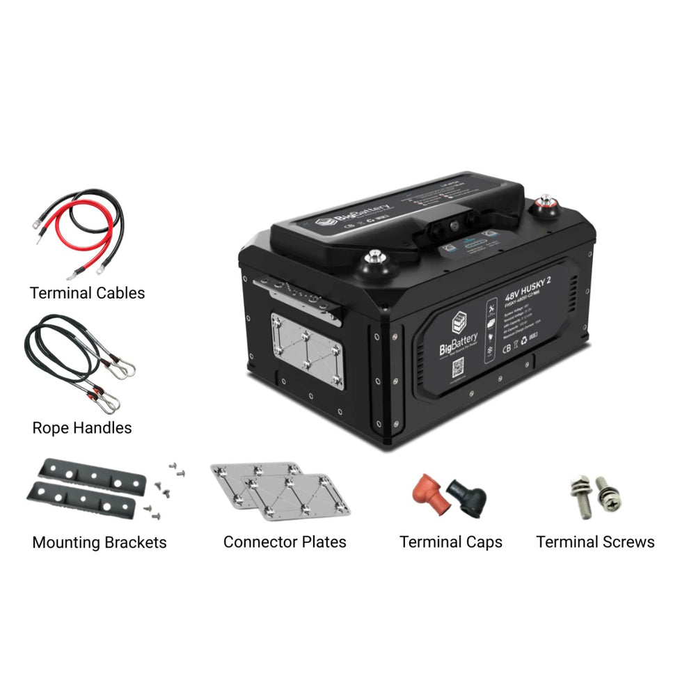 BigBattery 48V HUSKY 2 INV Lithium Battery 5.12kWh 100Ah inclusions 