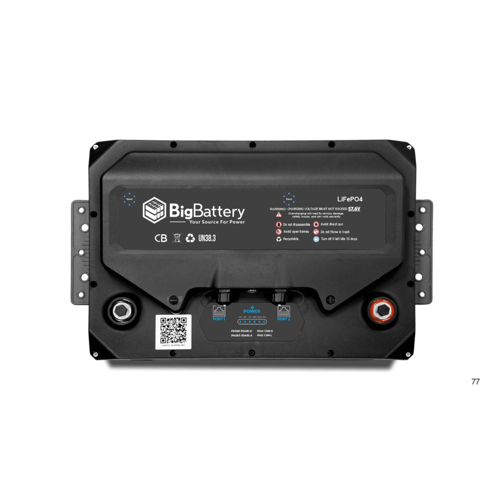 BigBattery 48V HUSKY 2 INV Lithium Battery 5.12kWh 100Ah top view