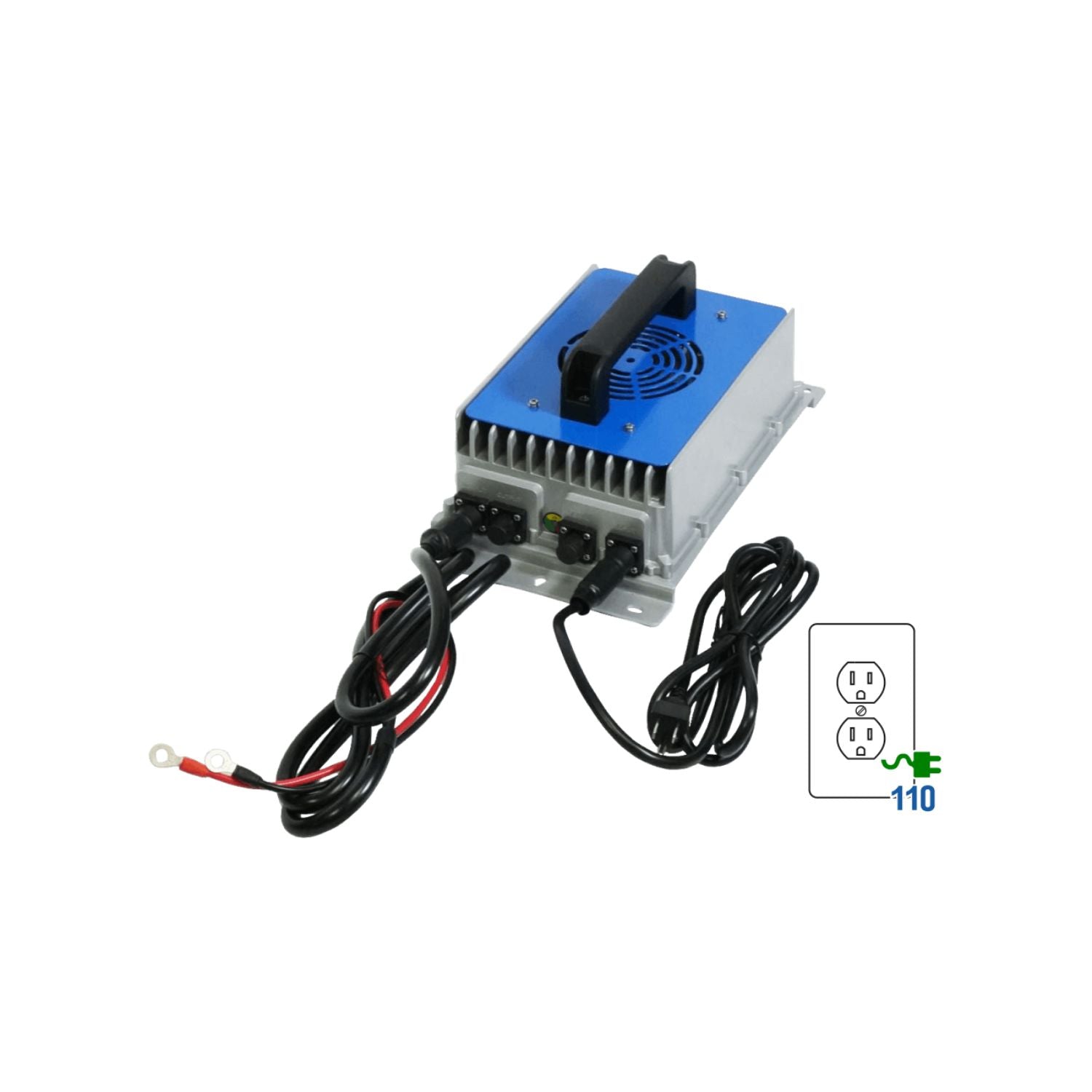 BigBattery 72V 15A Charger | 86.4V DC | Ring Terminals