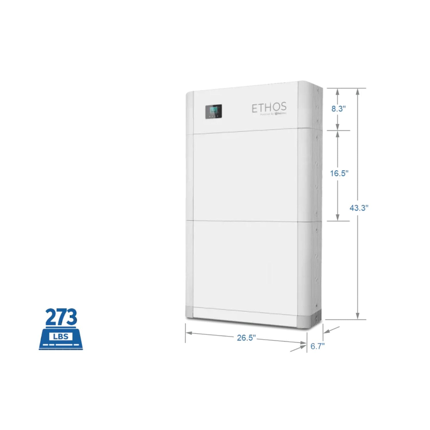 BigBattery ETHOS 20.48kWh | 4 Module dimensions