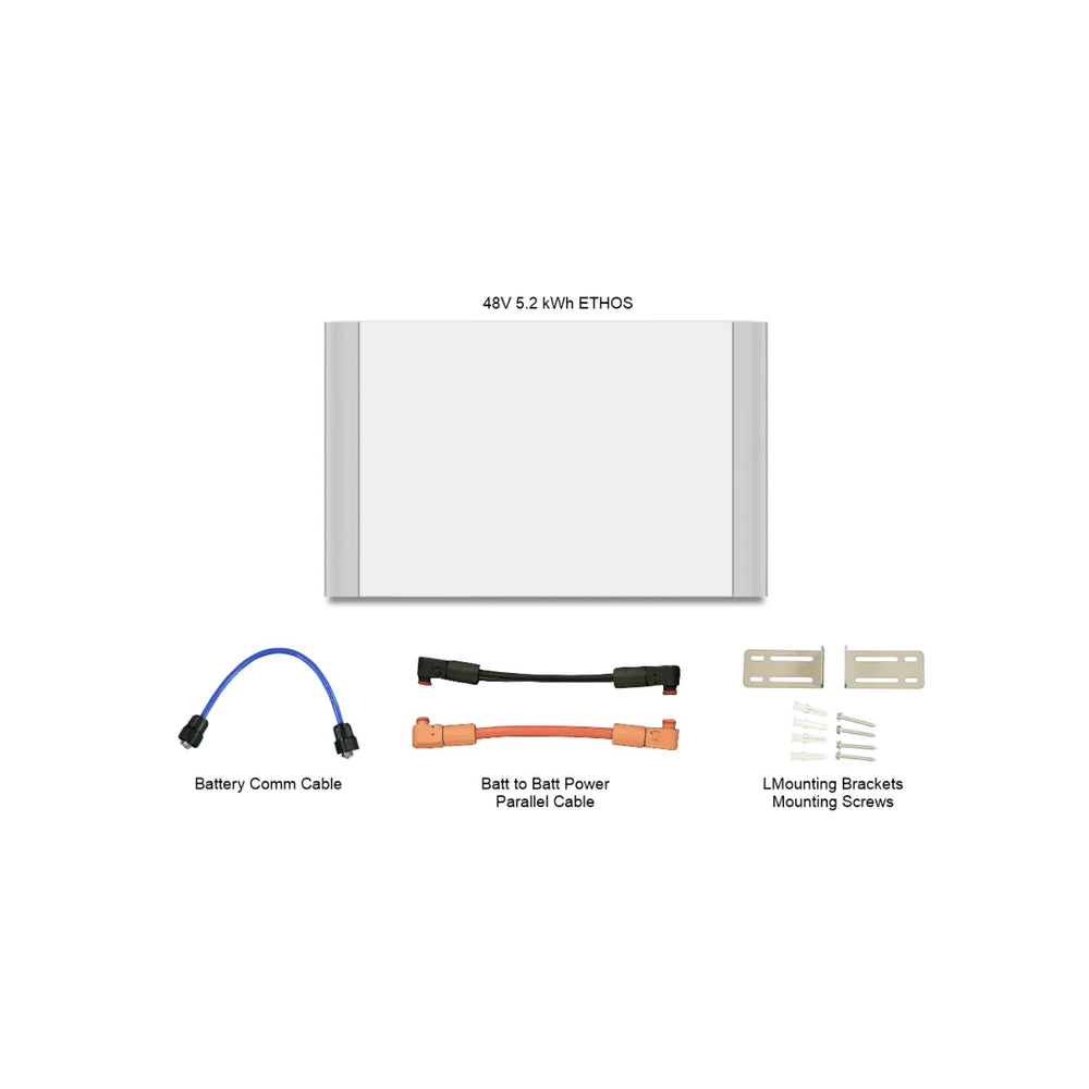 BigBattery ETHOS 48V 5.12kWh Battery Module inclusions