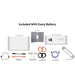 BigBattery ETHOS 48V 5.12kWh Six-Battery Modules Inclusions