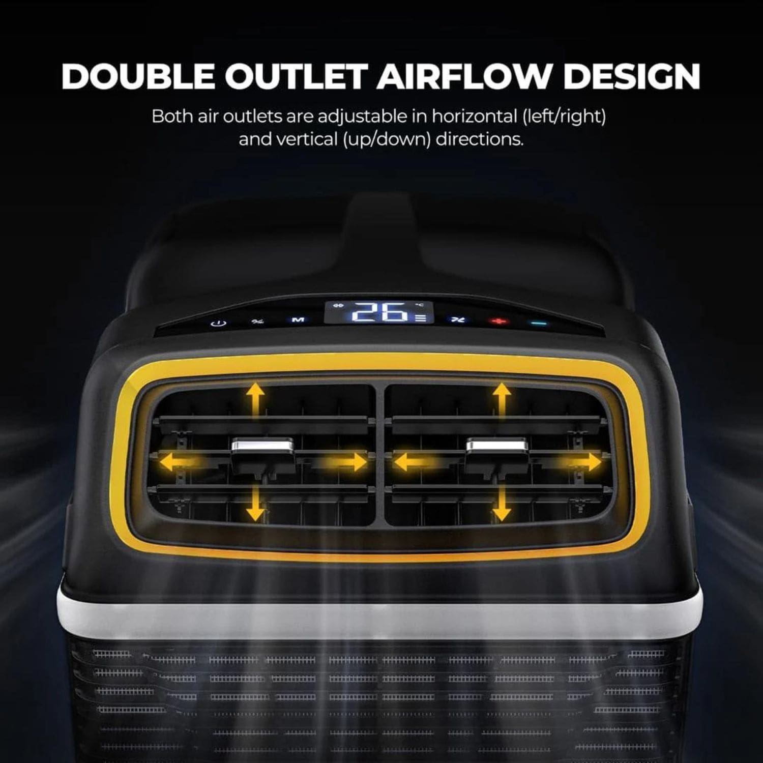 BougeRV 4000BTU Air Flow Design